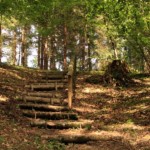 La scalinata del sentiero