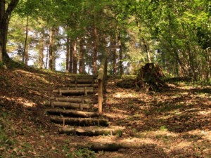 La scalinata del sentiero