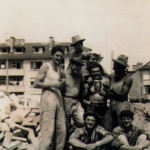 Lussemburgo, 1957 - si riconoscono Giovanni De Cillia “Moi”, Giuseppe Plazzotta, Aldo Colledani, Aldo Bellina.