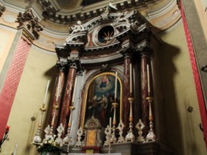 Dettaglio dell'altare maggiore
