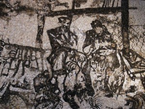 Il mosaico nella sala consiliare