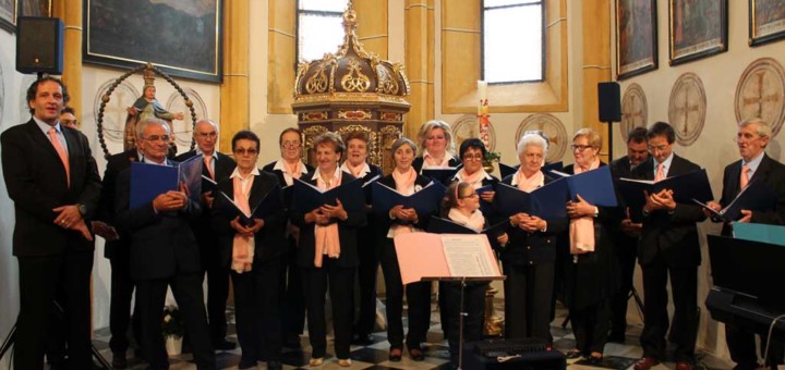 Il coro ai giorni nostri in un esibizione a Velden