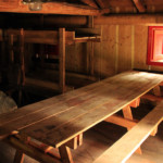 Gli interni del rifugio