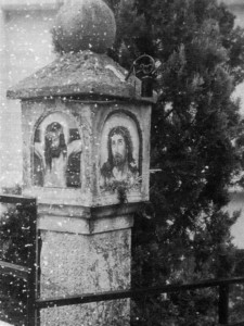 Immagine storica dell'ancona sotto la neve