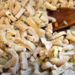 Trippe in umido in fase di cottura