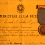 Dettaglio della medaglia di Bronzo al valor Militare