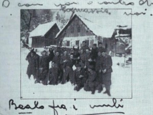 Foto con i commilitoni, slovenia 22 gennaio 1942