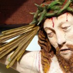 Dettaglio del volto del Cristo