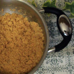 Ecco come si presenta il preparato tostato.