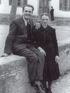 Fine anni '30 - Elio Craighero "dal Codet" e la moglie Elia Lazzara "di Sat"