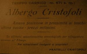 1908 - Dalla "Guida della Carnia" di Giovanni Marinelli