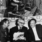 Lussemburgo 1974 - Inaugurazione di una mostra dell'artista