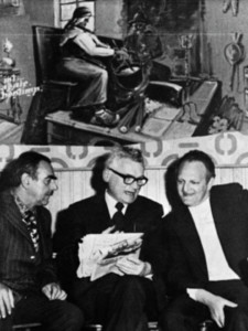 Lussemburgo 1974 - Inaugurazione di una mostra dell'artista