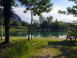 Uno scorcio del laghetto di gara