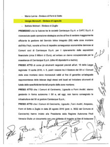 Tra i presenti firmatari, anche il sindaco Giorgio Morocutti