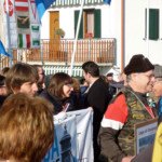 Gennaio 2011 - Giorgio Morocutti a capo del corteo contro l'elettrodotto e la privatizzazione dell'acqua