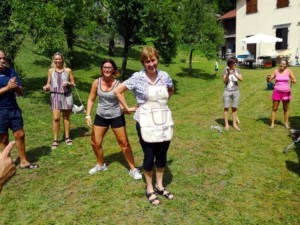 La vincitrice della gara delle torte