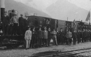1918 - Inaugurazione linea ferroviaria Tolmezzo - Paluzza