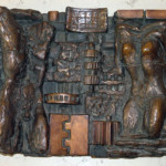 Rilievo Bronzeo "Uomo e donna nel mondo meccanizzato" - 1978