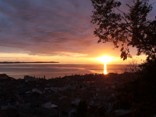 Pirano e il meraviglioso tramonto sul mar Adriatico